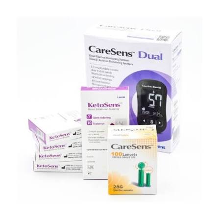 Medidores de glicemia CareSens y tiras reactivas KetoSens listos para embarque